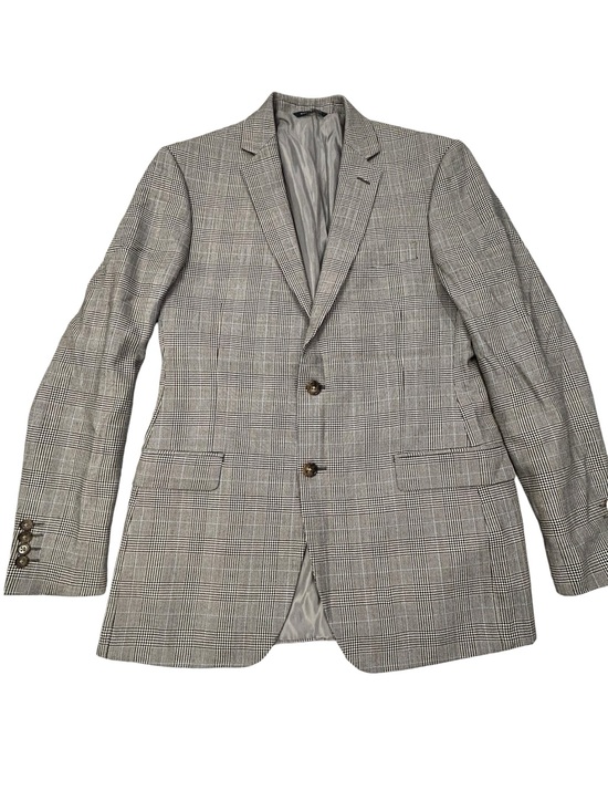 Ralph Lauren Other - Ralph Lauren Vintage Gray Glen Plaid Men's Blazer 40L Silk Wool Y2K Business